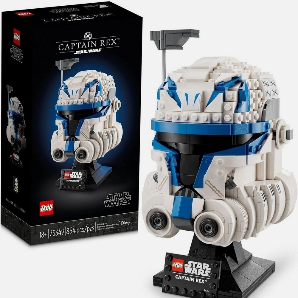 LEGO Star Wars Captain Rex Helmet in Blue and White